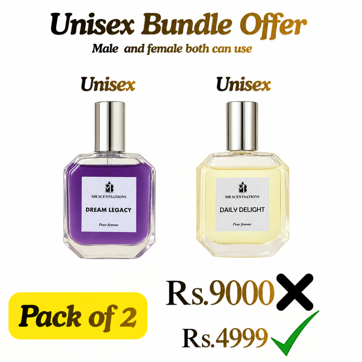 2X Bundle Pack ( Unisex + Unisex )