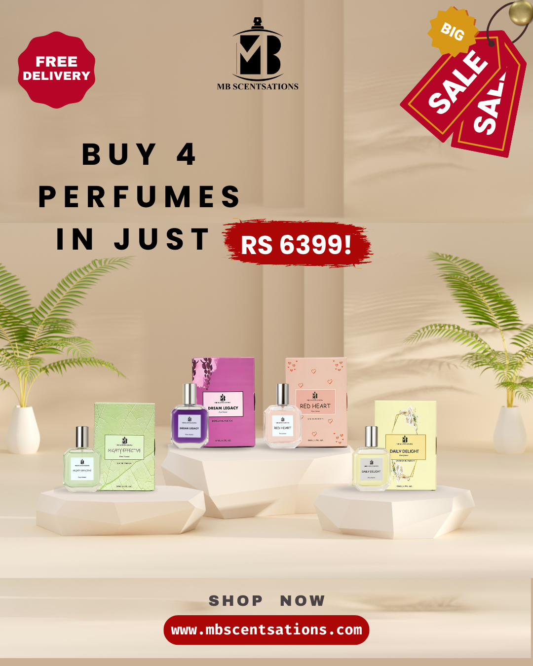 4U Deal: 4 Perfumes in Rs 6399 !