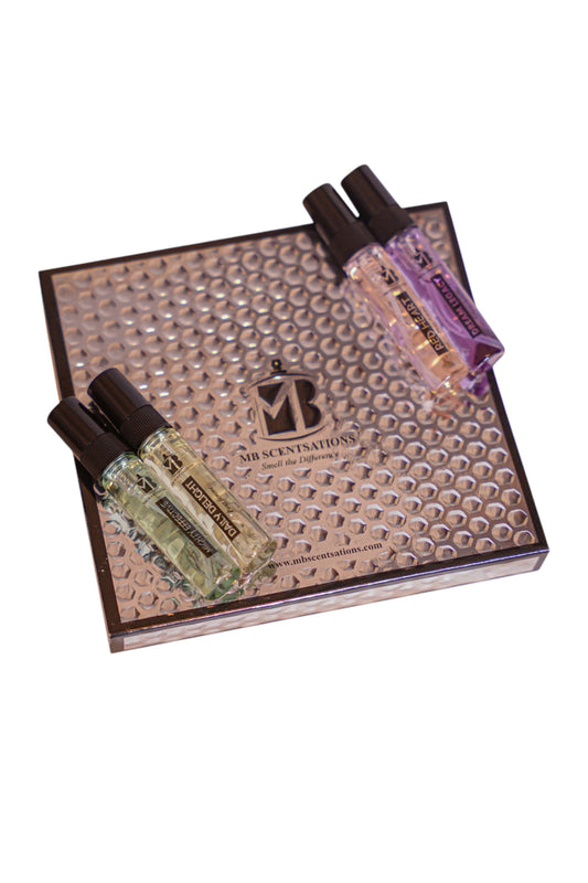 Scent Sampler Perfume Testers Box, upper view